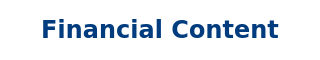Financial Content press coverage