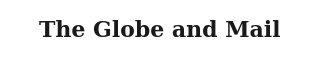 The Globe and Mail press coverage