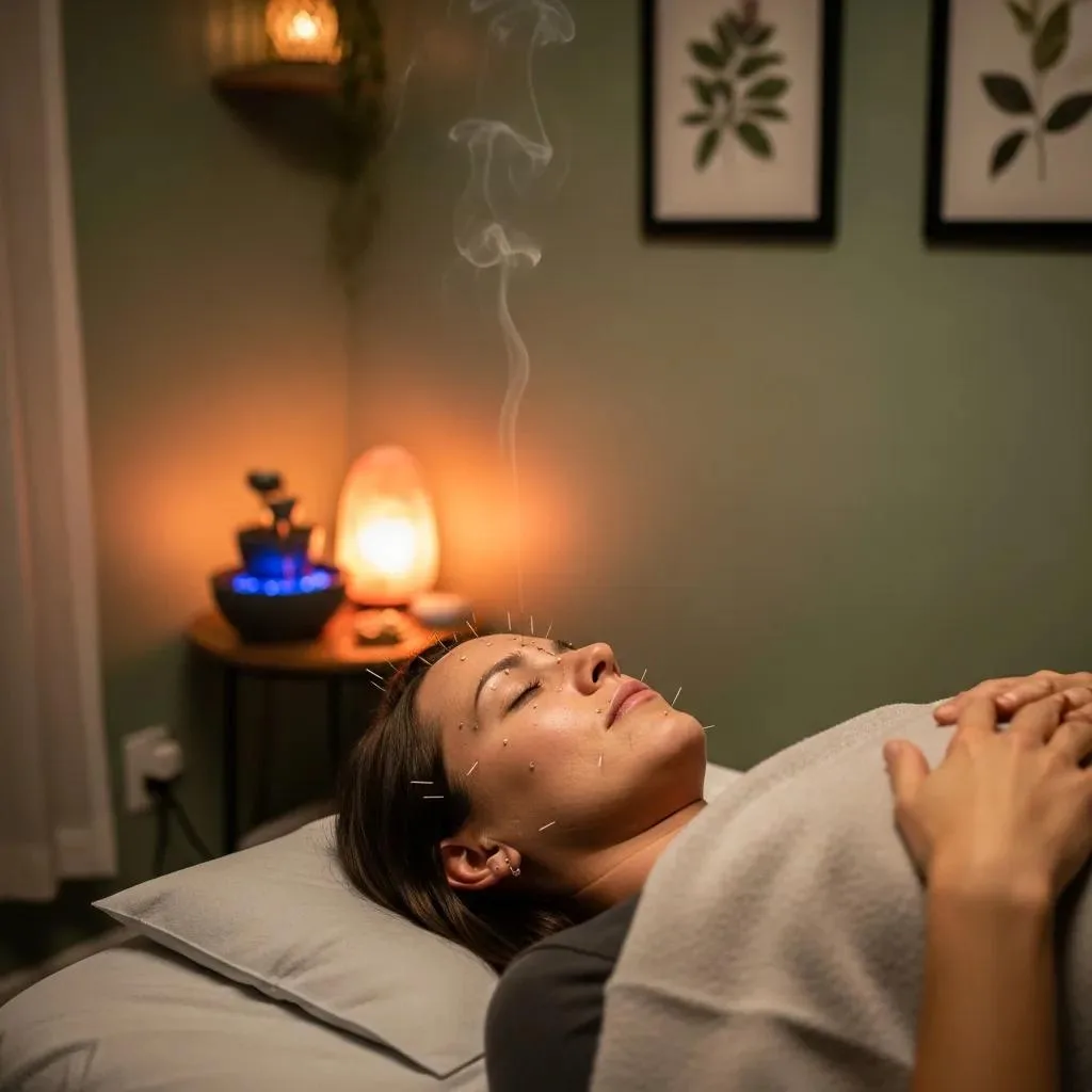 Acupuncture Session Helping Ease Withdrawal Symptoms During Detox