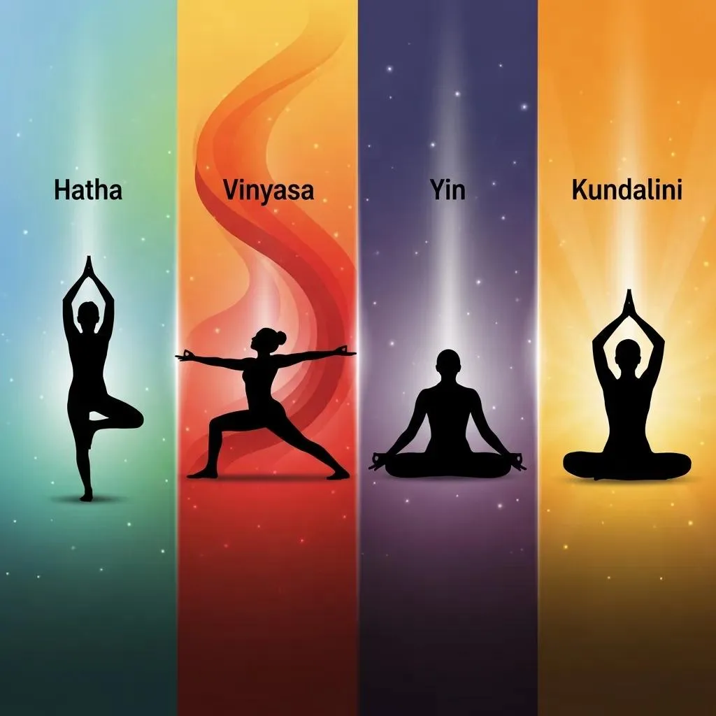 Graphic Showing Different Yoga Styles And How Each Supports Addiction Recovery