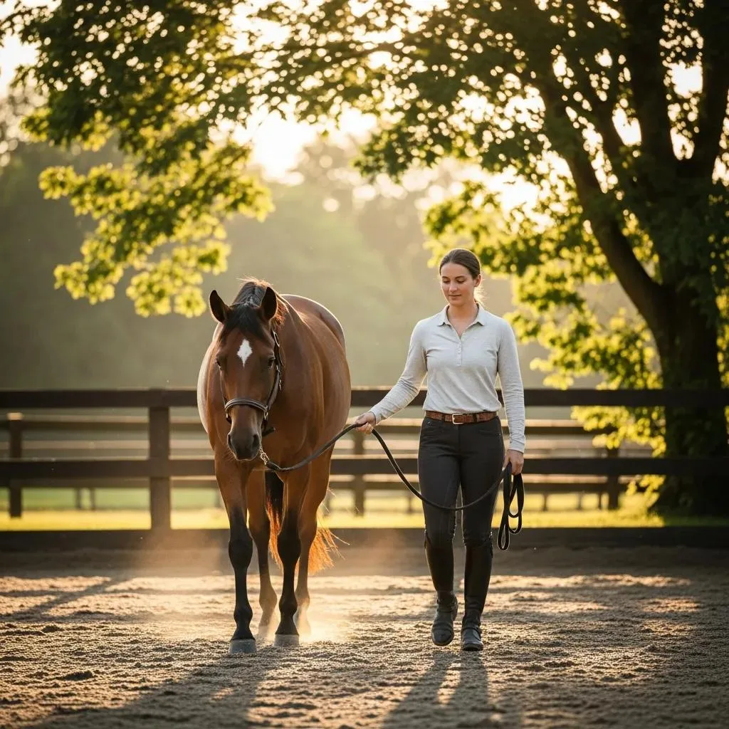 Equine Therapy In Addiction Treatment Las Vegas Client Working On Emotional Regulation With A Horse Under Clinician Guidance