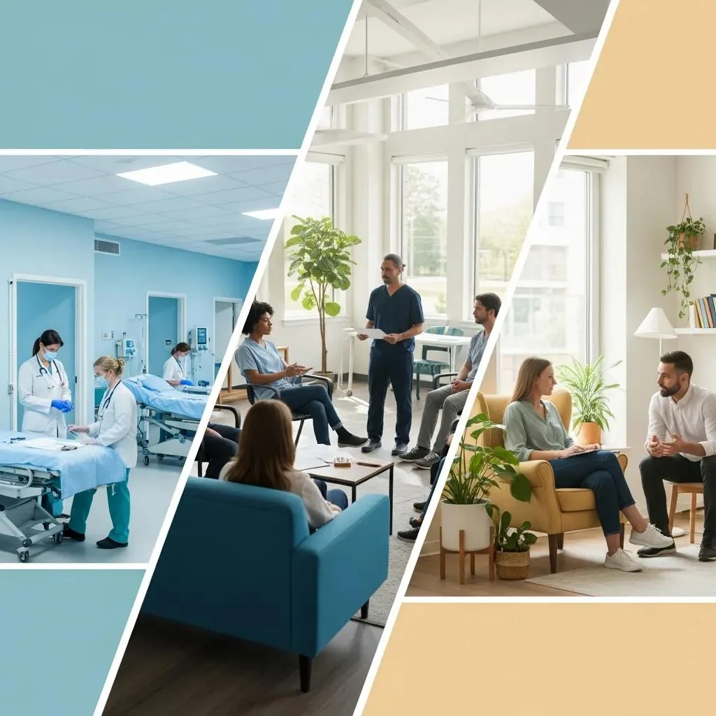 Crisis Hotlines Las Vegas: Immediate Mental Health Help Visual Summary Of Treatment Paths — Detox, Inpatient Care, And Outpatient Therapy — For Crisis Recovery