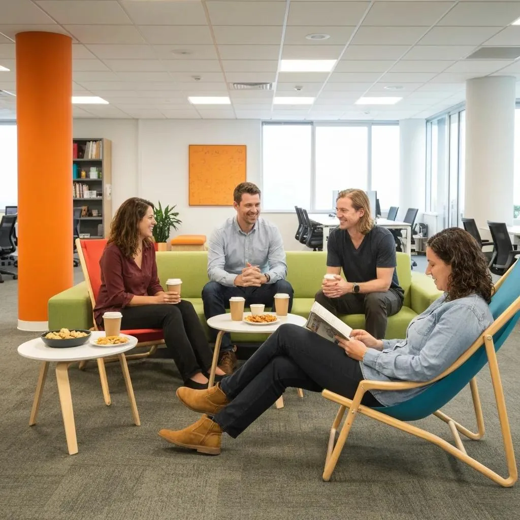 Colleagues Offering Discreet Support In An Office — Workplace Practices That Aid Recovery