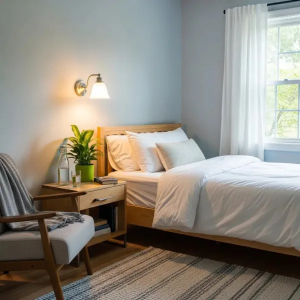 Comfortable Detox Room At Betterchoice Treatment Center, Emphasizing A Serene Environment For Alcohol Detox