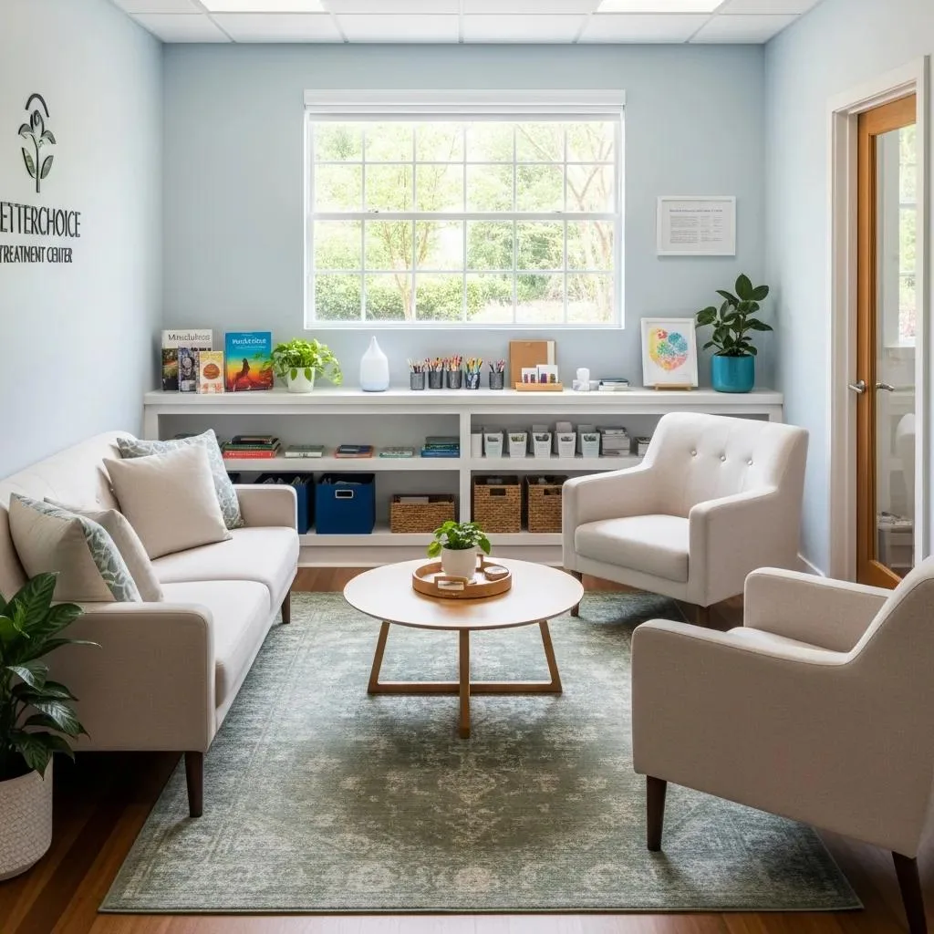 Comfortable Therapy Room At Betterchoice’s Medically Supervised Marijuana Detox Program