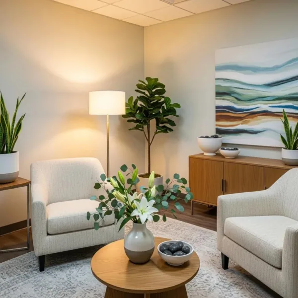 Blogs Comfortable Therapy Room Representing Integrated Dual Diagnosis Care For Ptsd And Addiction