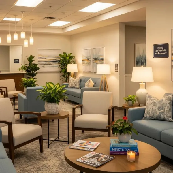 Blogs Comfortable Treatment Center Environment Emphasizing Patient Confidentiality And Privacy