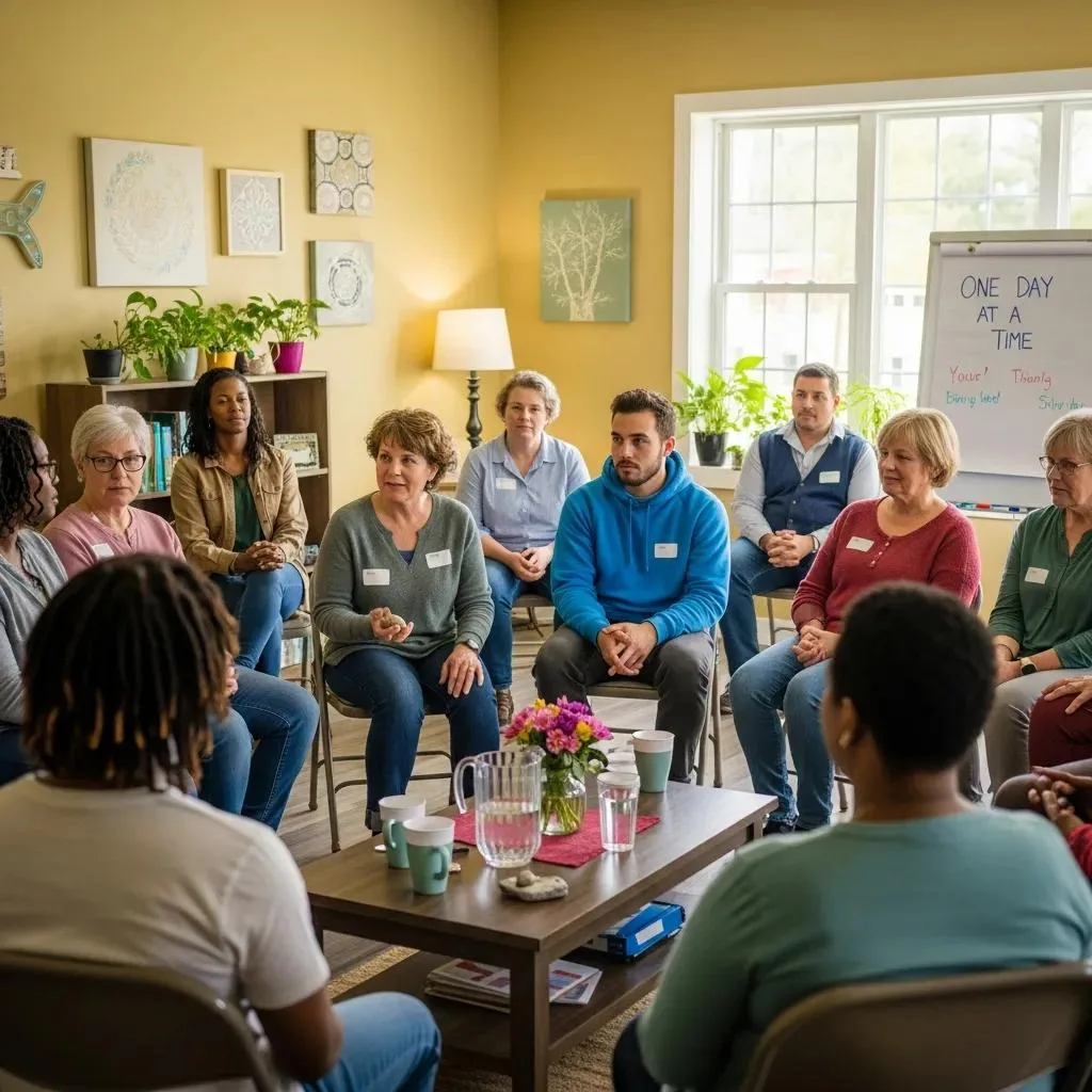 Peer Support Group Meeting To Maintain Long-Term Recovery