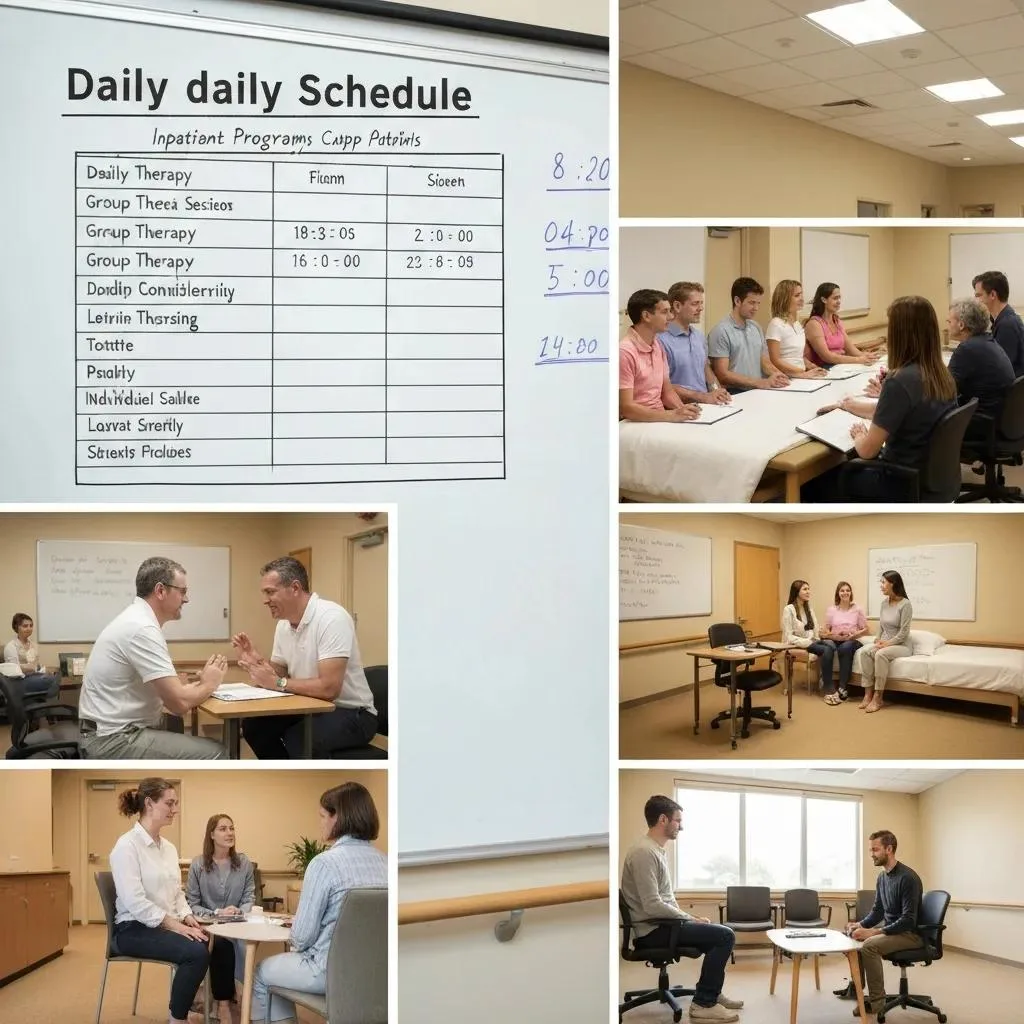Example Daily Schedule At A Rehabilitation Facility Showing Structured Therapy And Self-Care Time