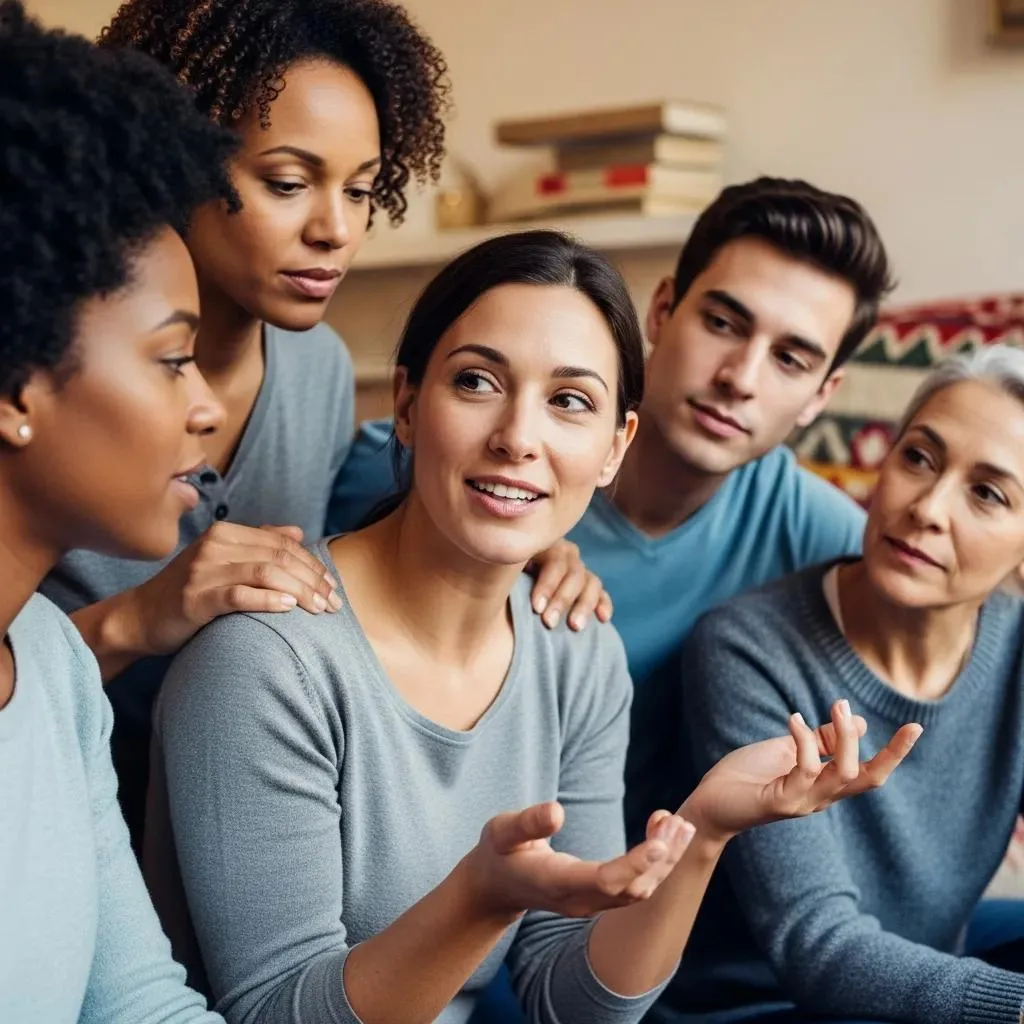 Diverse Group Providing Emotional Support, Highlighting The Importance Of A Strong Support Network In Recovery