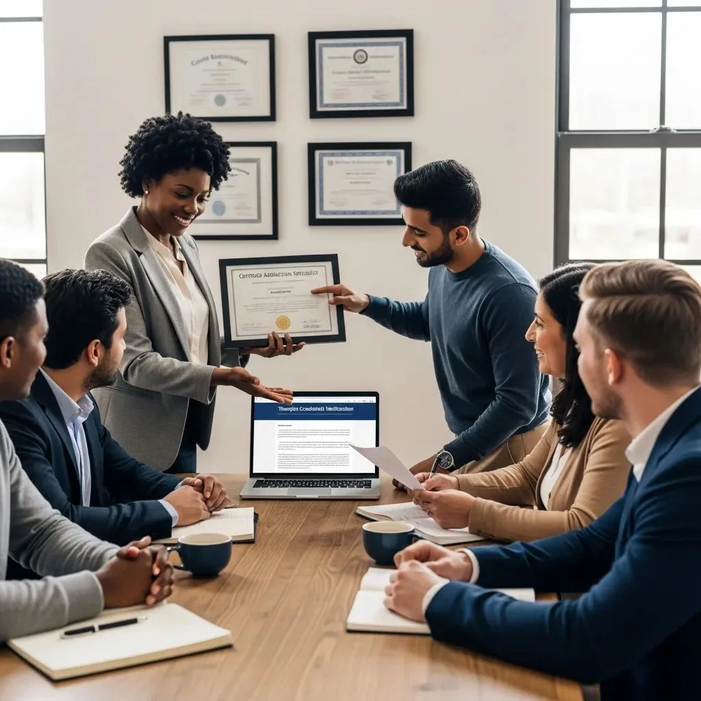 How To Choose A Therapist For Addiction Recovery A Group Of Clinicians Reviewing Credentials And Discussing Care