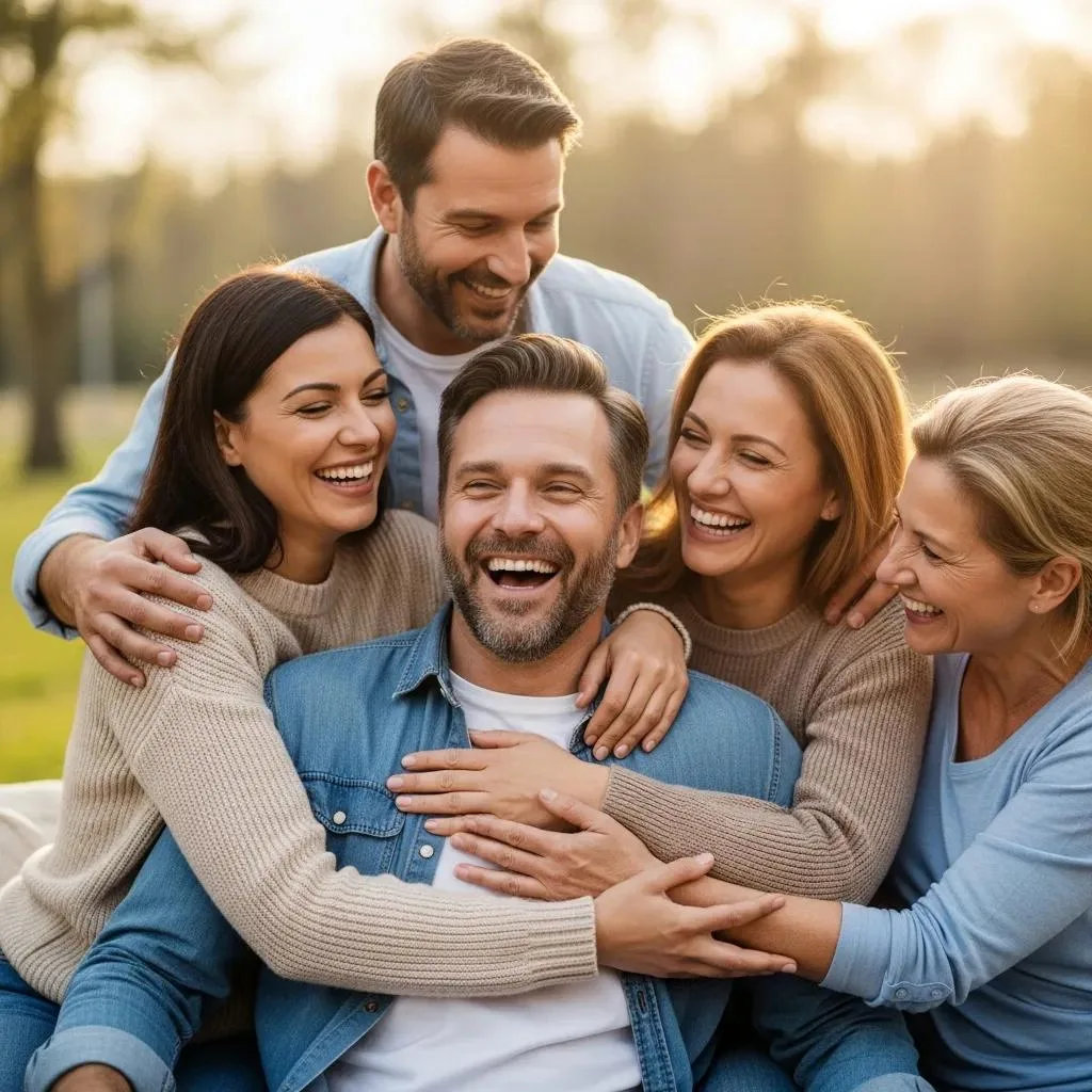 Family Therapy: Healing Relationships In Recovery Family Celebrating Recovery Milestones, Illustrating The Positive Outcomes Of Family Therapy In Addiction Treatment