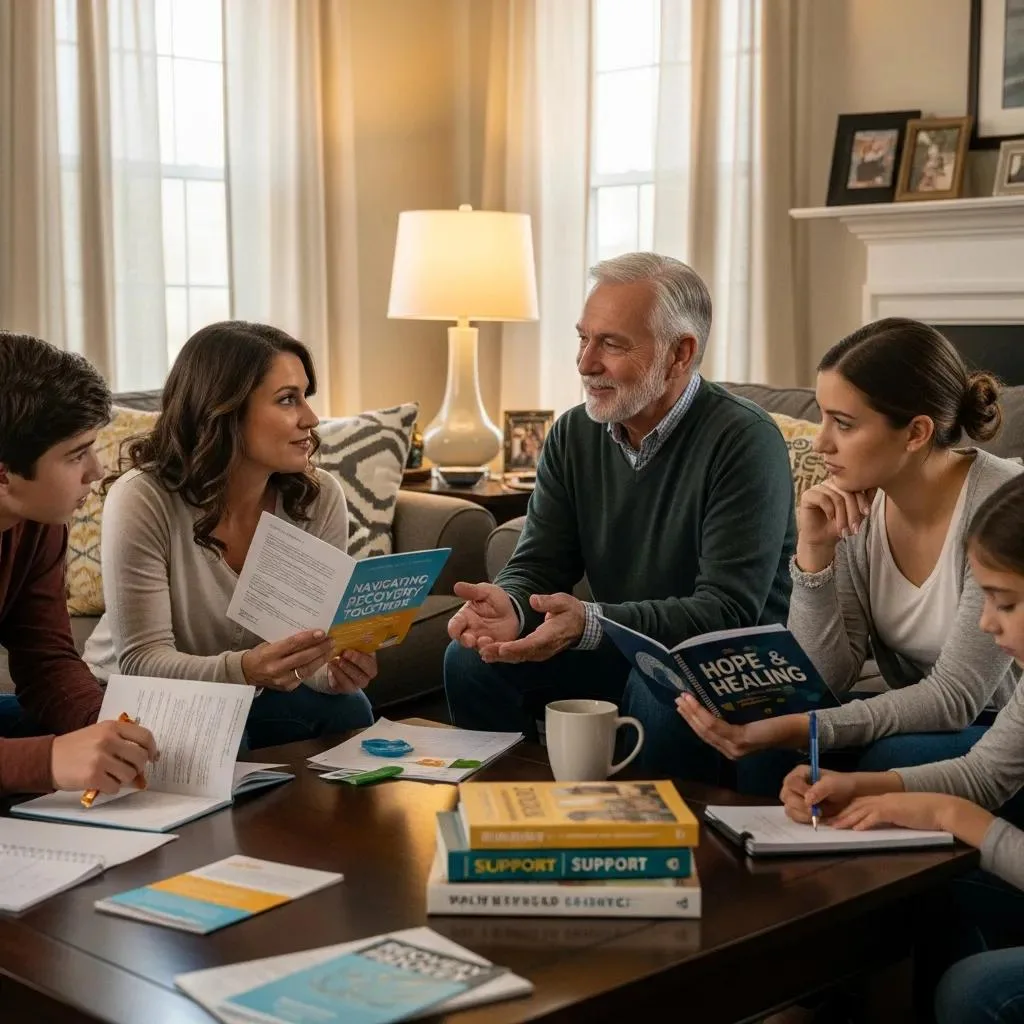 Samhsa: Resources For Substance Abuse &Amp; Mental Health A Family Working Together On Recovery Planning And Support At Home