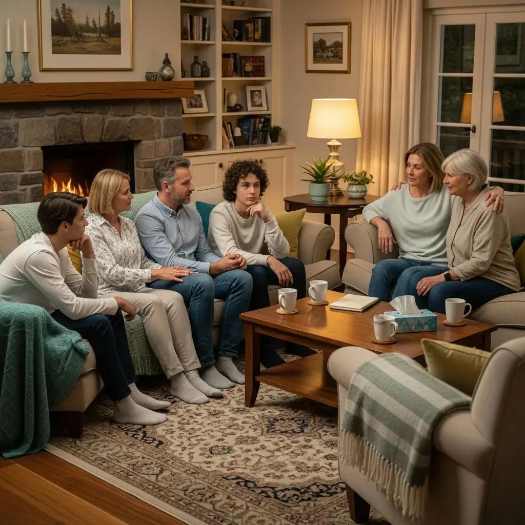 Family Meeting To Plan Support For A Loved One In Integrated Treatment