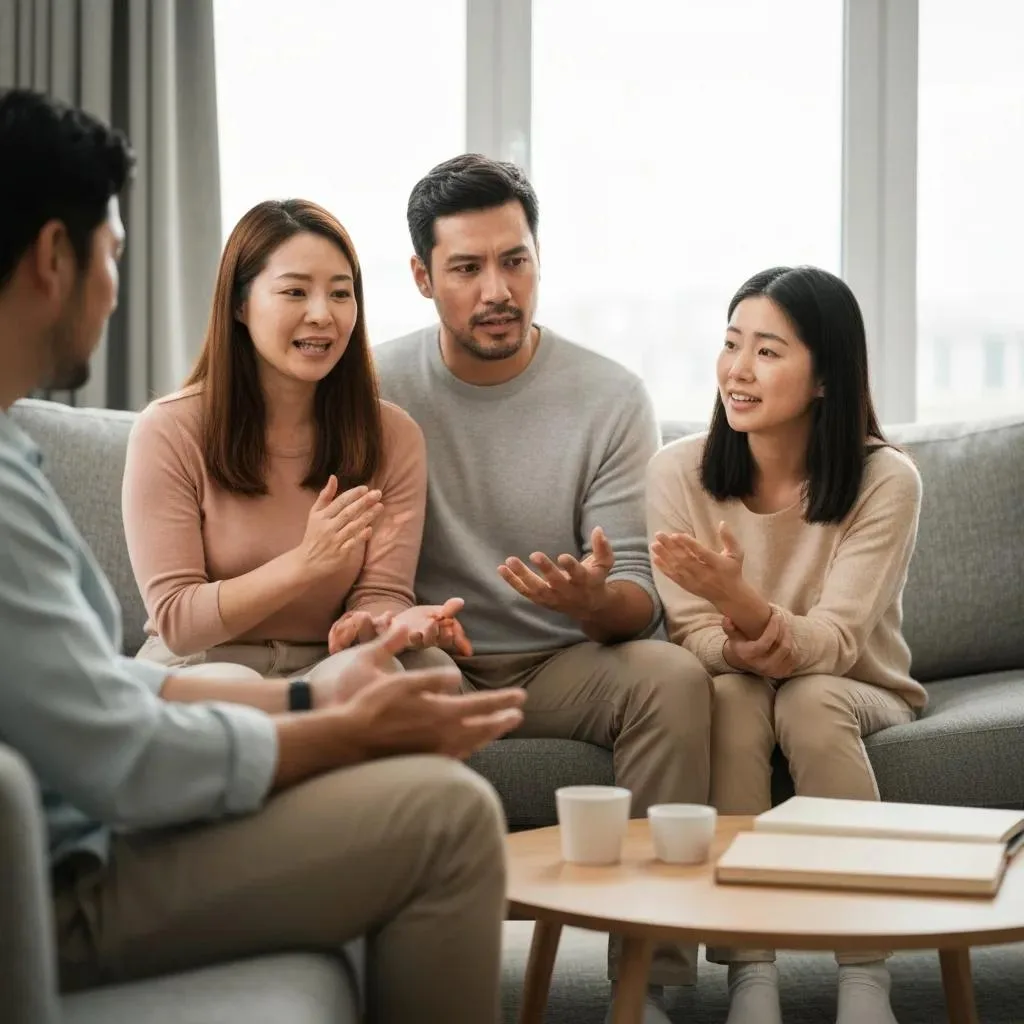 Family Meeting Highlighting Family Support In Mental Health Recovery