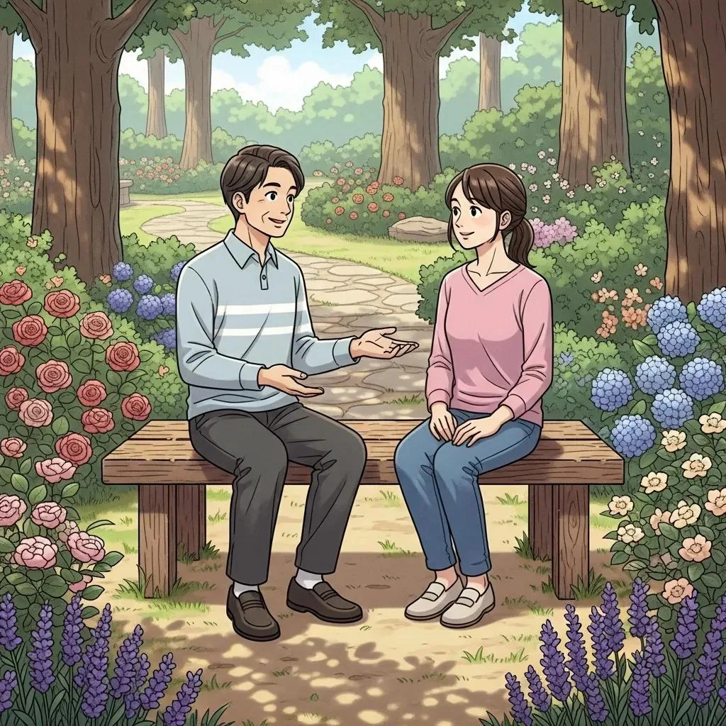 How To Support A Loved One Through Addiction Recovery Family Member Explaining Healthy Boundaries In A Calm Outdoor Setting