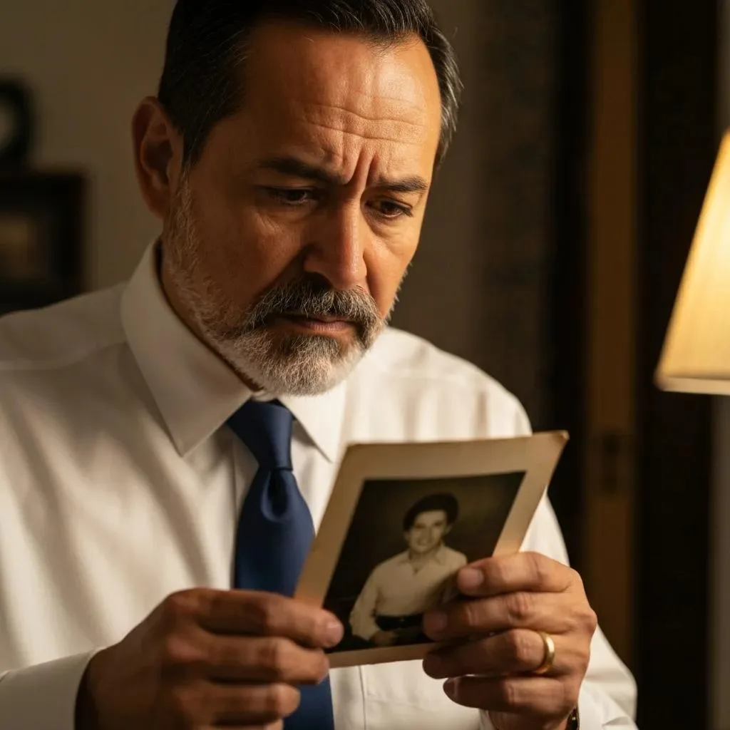 Person Holding A Photo And Thinking About Emotional Effects Of Addiction