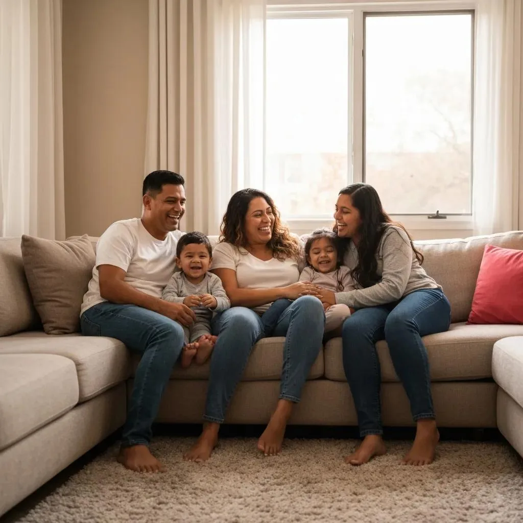 Casino Worker Addiction Treatment In Las Vegas, Nv Family discussing support strategies for addiction recovery, emphasizing connection and involvement in a comfortable living room setting.