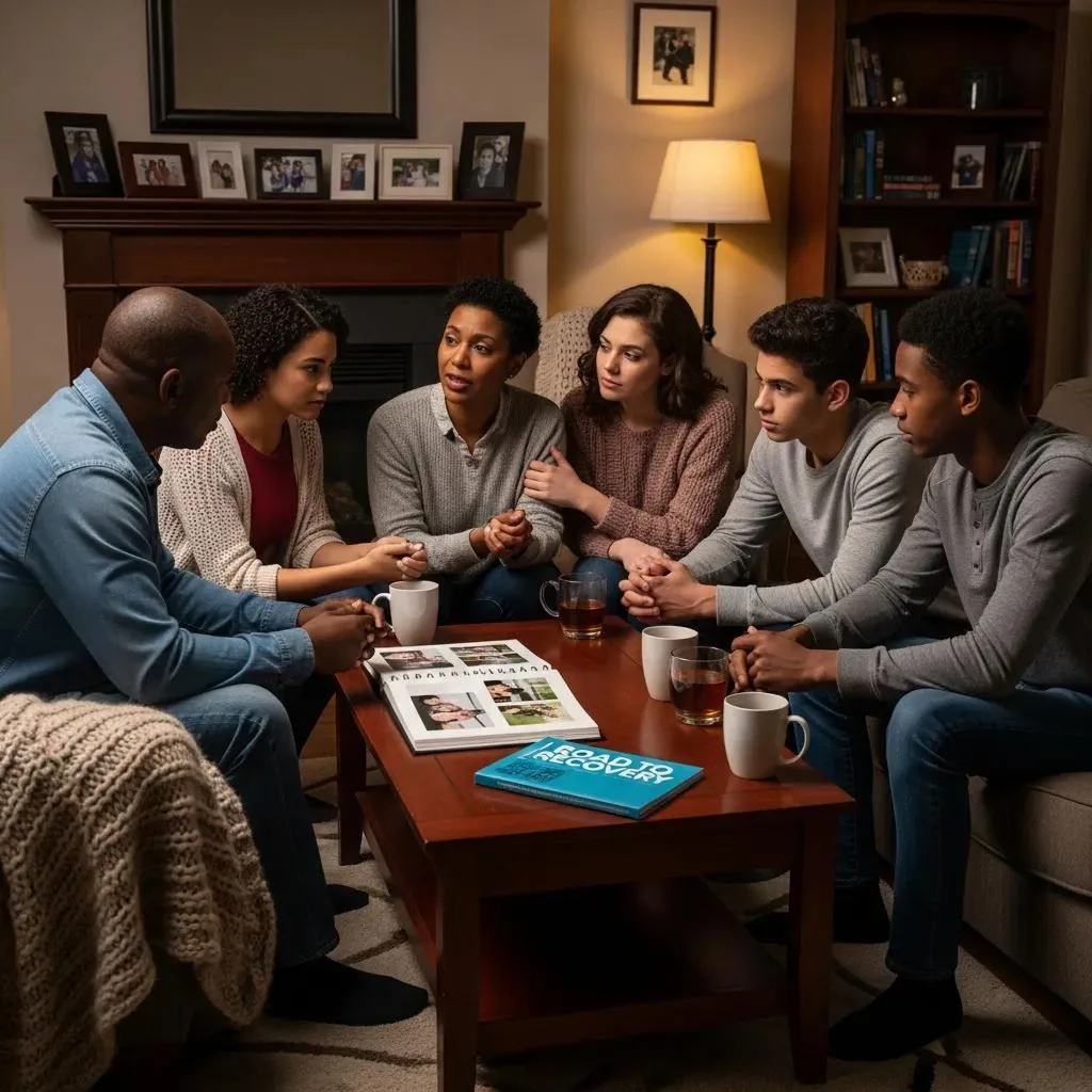 Family Members Talking With Staff About Recovery And Support Plans