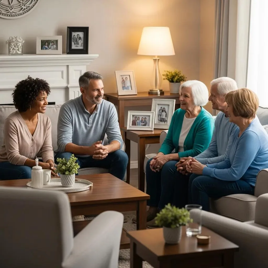 Family Members Offering Support And Understanding During Recovery