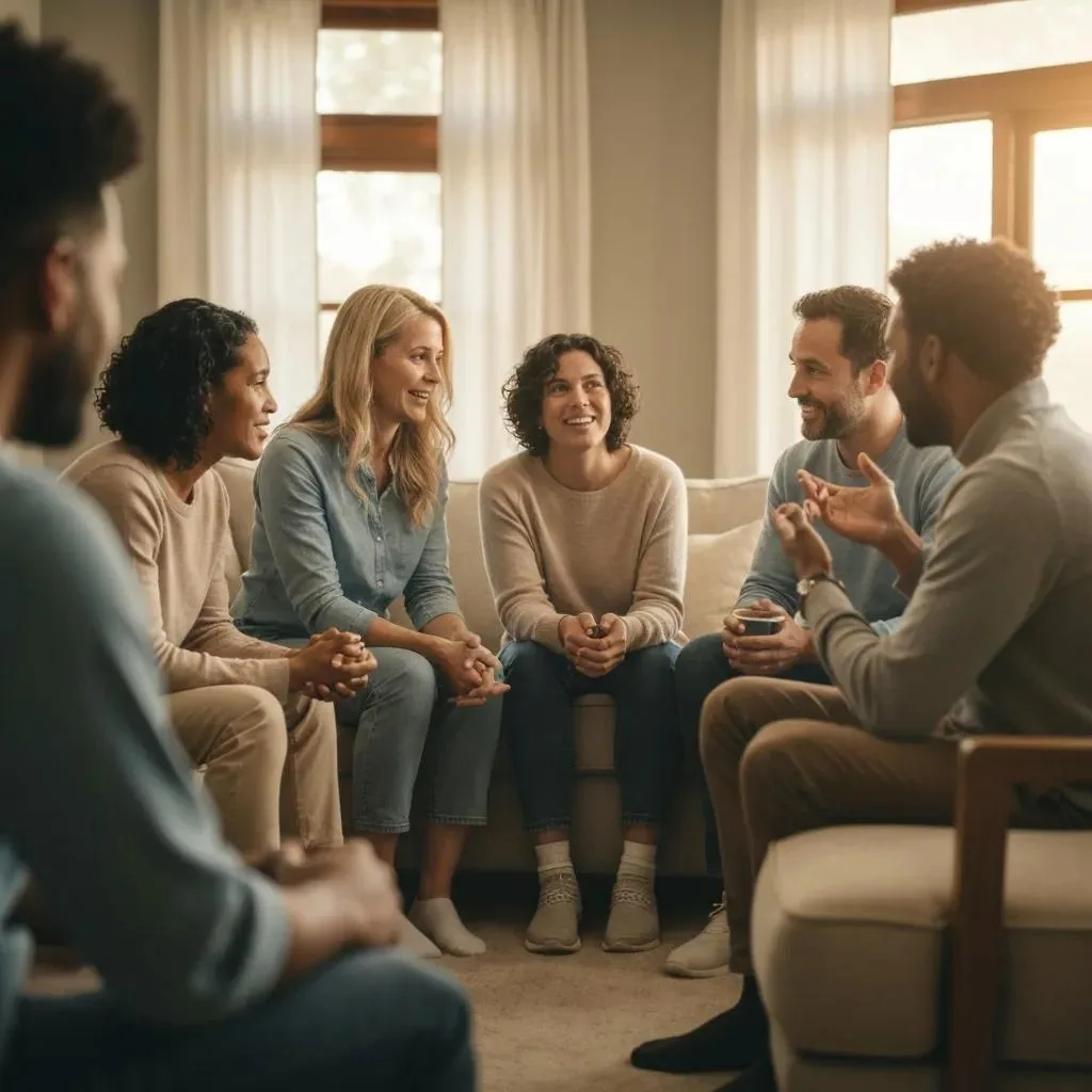 Family Meeting To Discuss Support And Recovery Planning