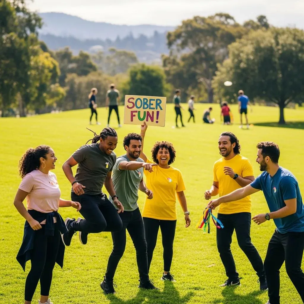 Socializing Sober: Tips For Addiction Recovery Friends Enjoying An Outdoor Activity Together In A Sober Setting