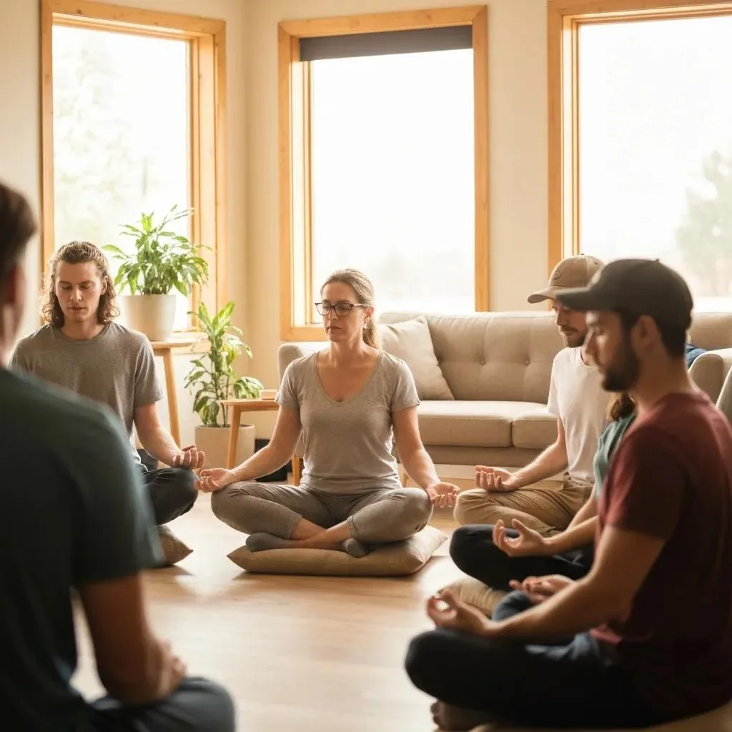 Friends And Family Talking Supportively, Showing The Role Of Social Connection In Recovery