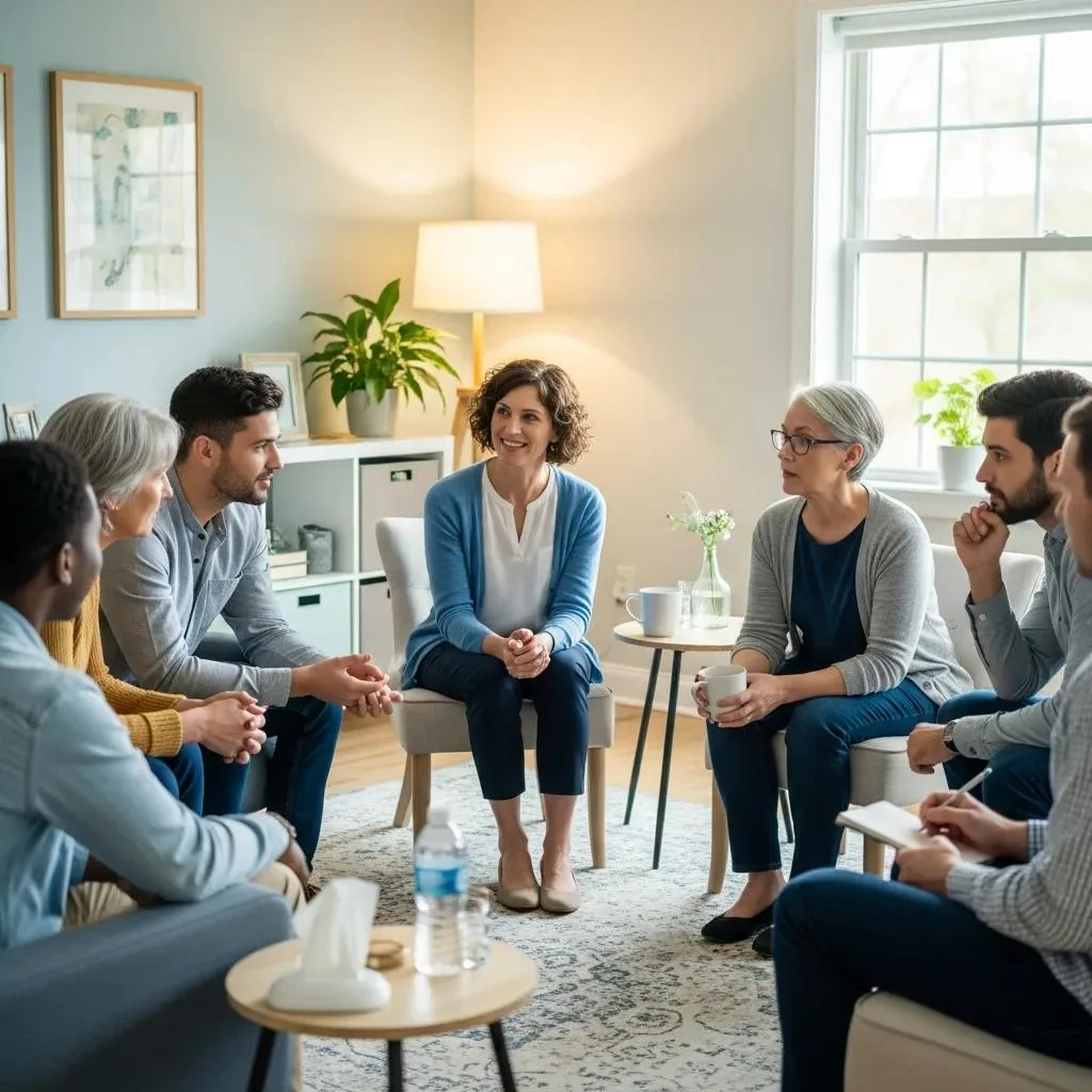 Group Therapy Session At Betterchoice Treatment Center Showing Integrated Anxiety And Addiction Treatment