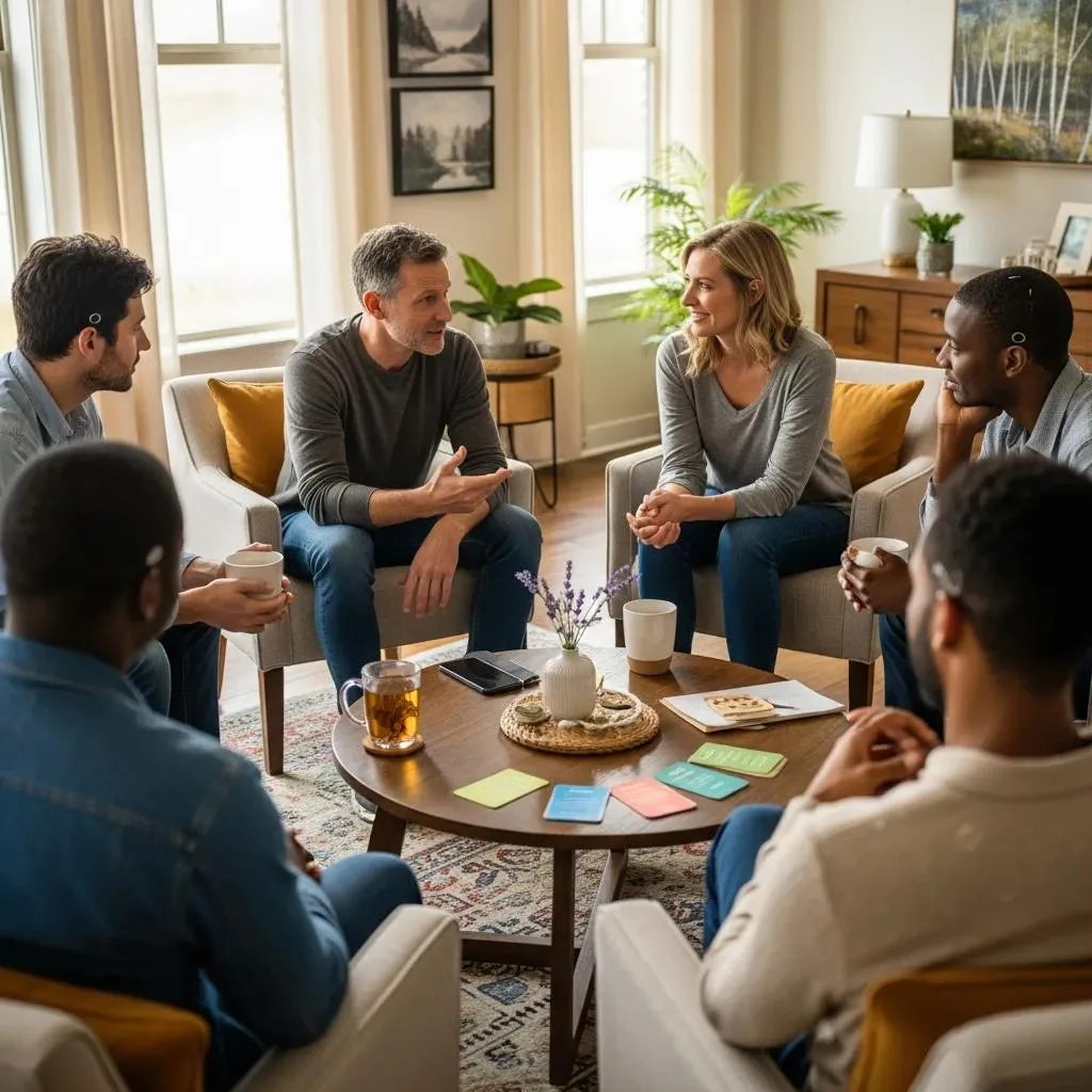 Group Therapy And Acupuncture Integrated Into A Holistic Addiction Program