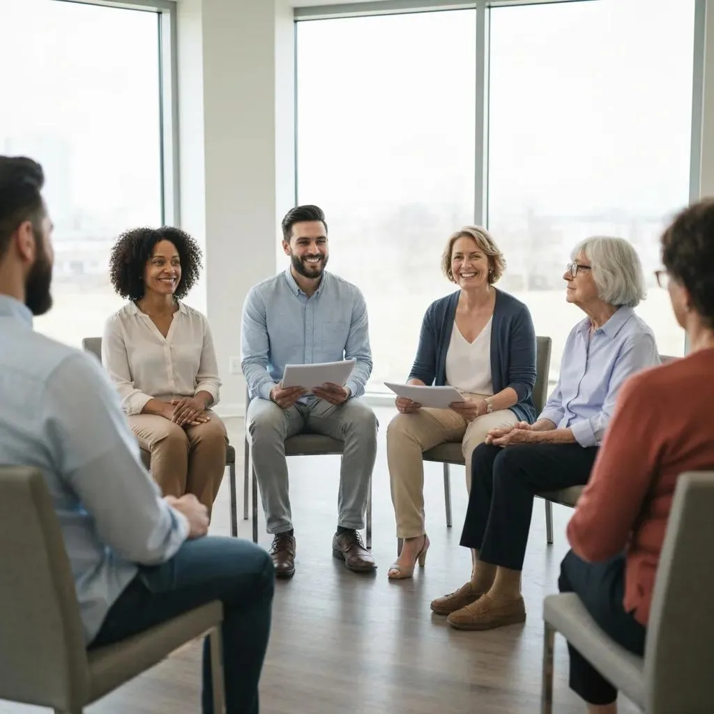 Transform Your Life With Top Addiction Treatment Centers Group Therapy Session Inside A Supportive Inpatient Treatment Setting