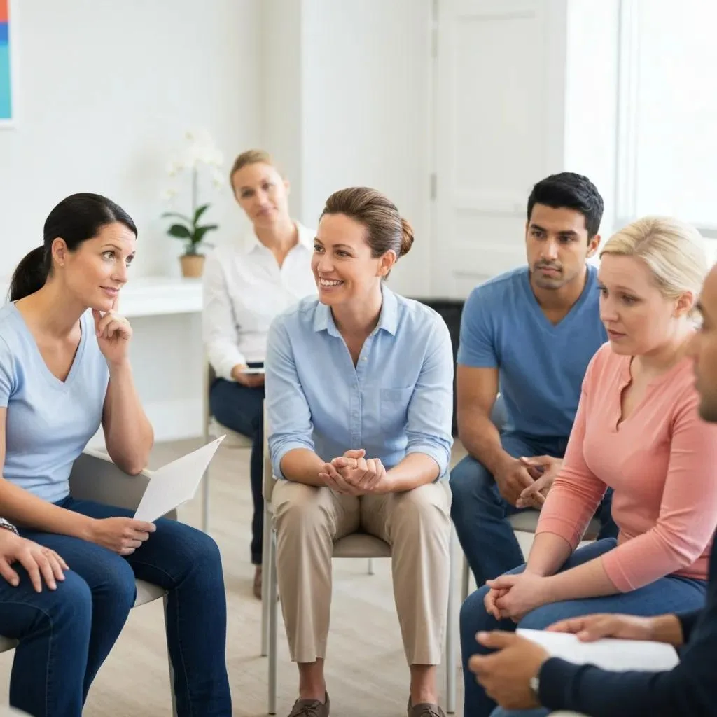 Comprehensive Addiction Treatment Programs In Las Vegas, Nv Group Therapy Session Inside A Welcoming Inpatient Rehab Facility