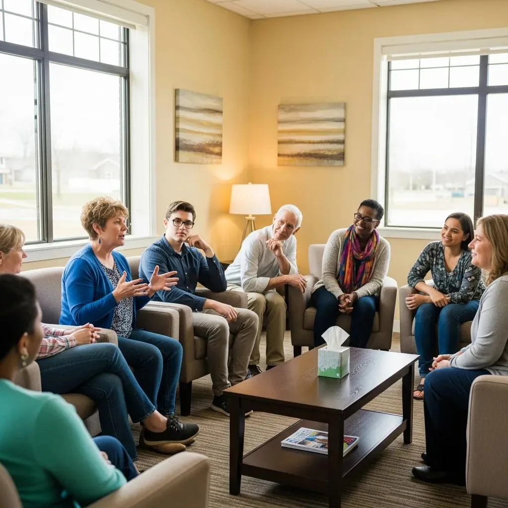 Addiction &Amp; Recovery Glossary: Key Terms Defined Group Therapy Session During An Outpatient Program