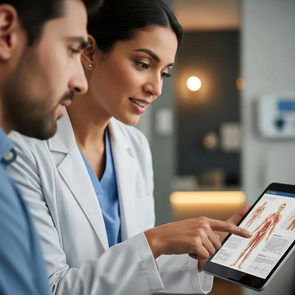 Healthcare Professional Discussing Medication-Assisted Treatment Benefits With A Patient