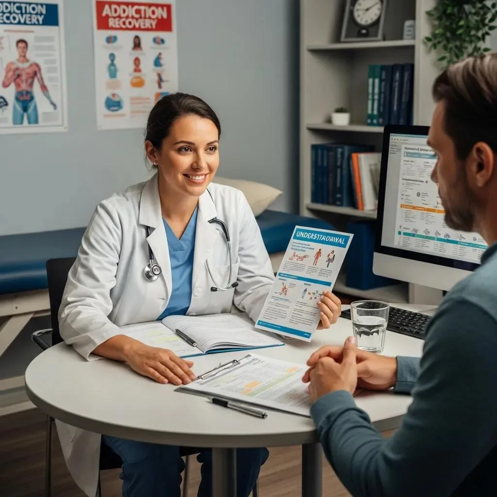 Clinician Reviewing Meth Withdrawal Symptoms With A Patient