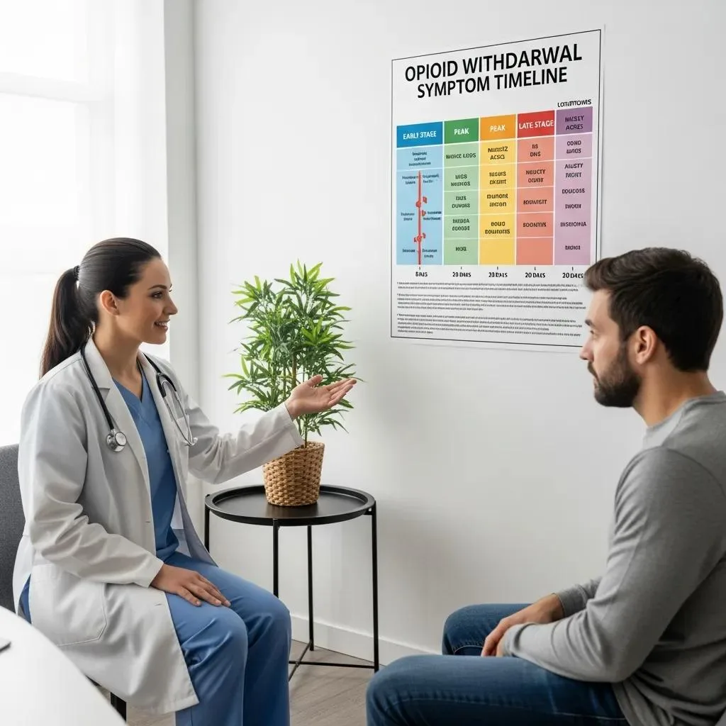 Safe Opioid Detox &Amp; Withdrawal Management In Nevada Healthcare Professional Explaining Opioid Withdrawal Symptoms To A Patient, Emphasizing Education And Support