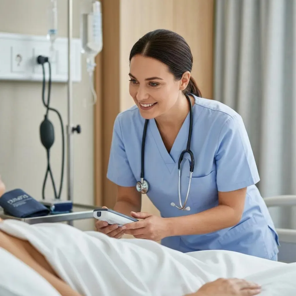 Inpatient Alcohol Rehab: Your Path To Recovery Begins Here Clinician Monitoring A Patient During Medically Supervised Alcohol Detox