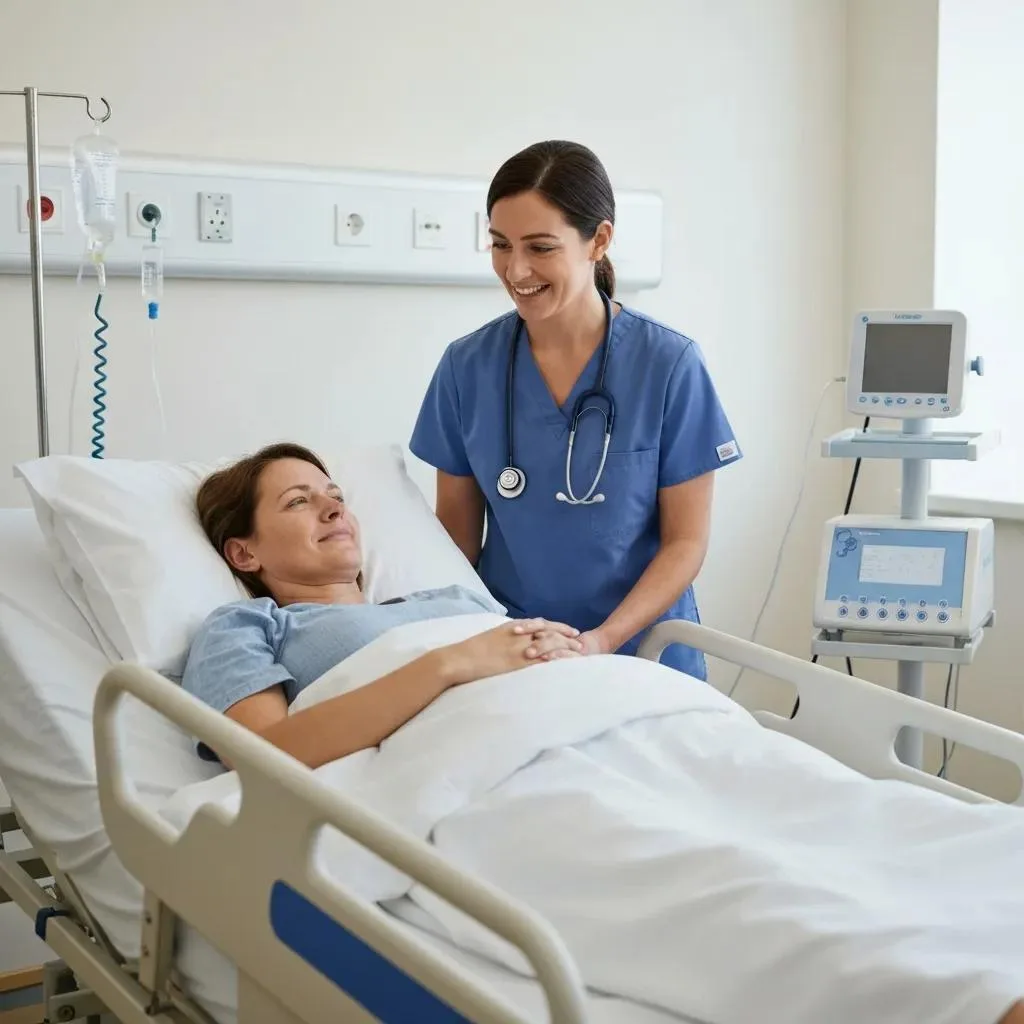 Clinician Monitoring A Patient During Medically Supervised Adderall Detox