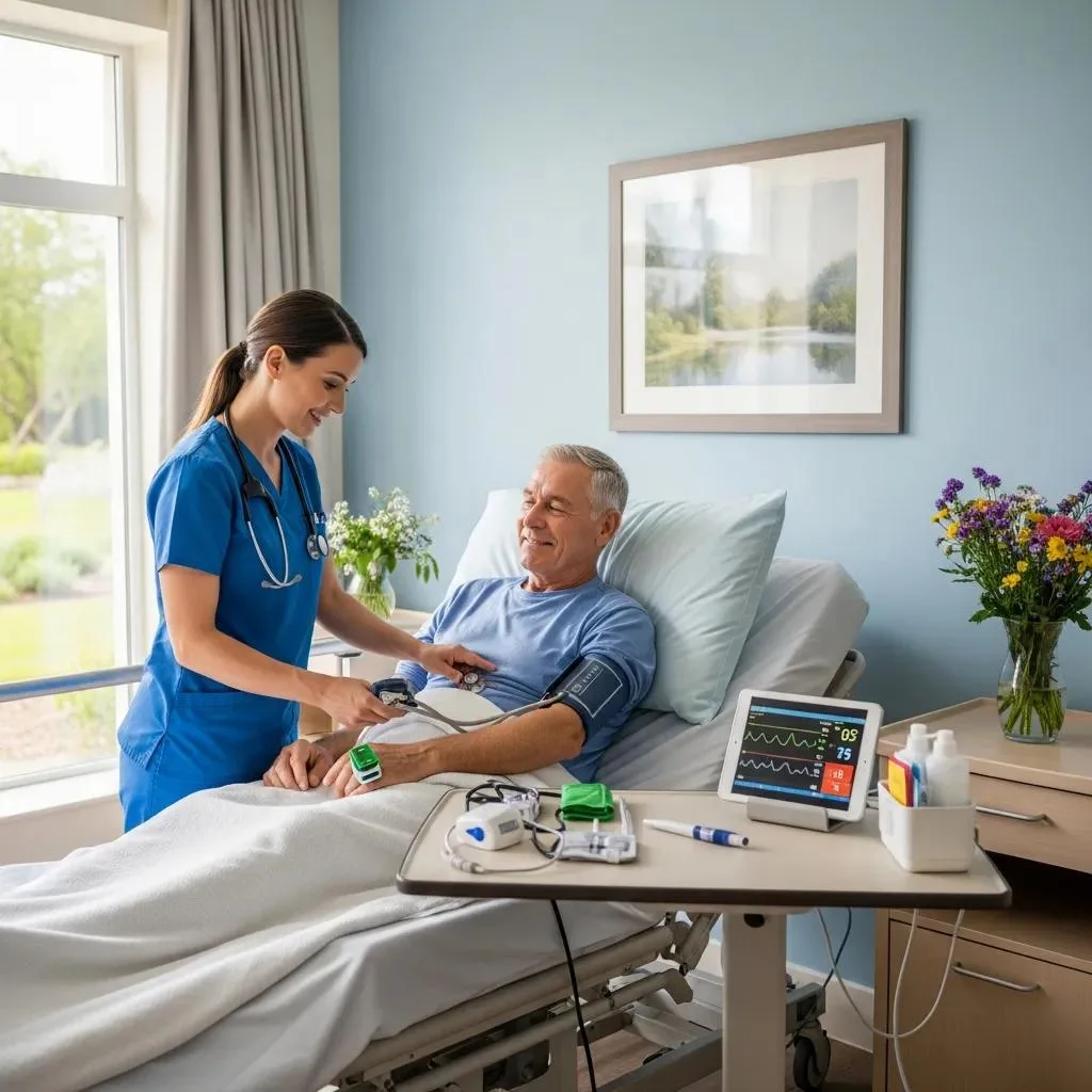 Inpatient Vs. Outpatient Rehab: Which Is Right? Healthcare Professional Providing 24/7 Medical Supervision In An Inpatient Rehab Setting