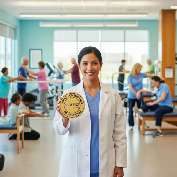 Blogs Healthcare Professional Showcasing The Joint Commission Gold Seal Of Approval In A Rehabilitation Center