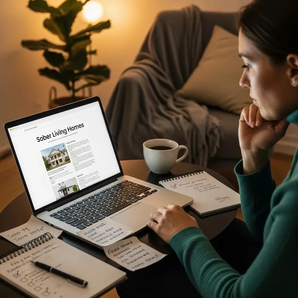 Person Reviewing Sober Living Options In Southern Highlands — Factors To Consider When Choosing A Recovery Home