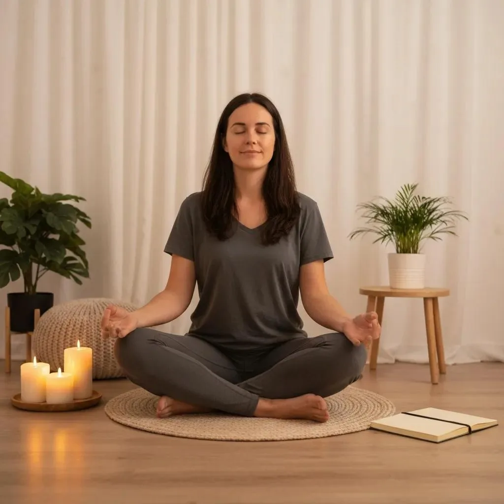Person Meditating Calmly In A Quiet, Natural Setting — Illustrating Mindfulness For Recovery
