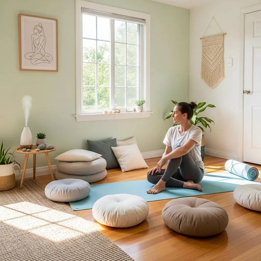 Person Doing Gentle Yoga In A Calm Room To Support Comfort During Detox
