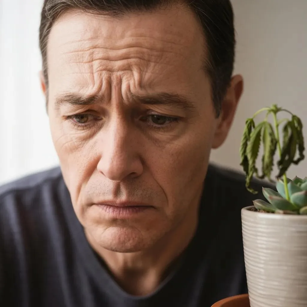 Marijuana Addiction Treatment In Las Vegas, Nv Person Thinking About Signs Of Marijuana Addiction, Showing Concern And Self-Awareness