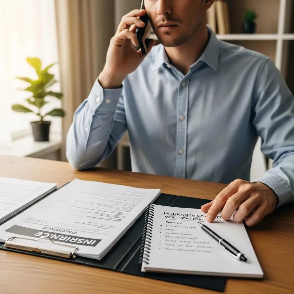 Individual Verifying Insurance Coverage For Addiction Treatment Over The Phone