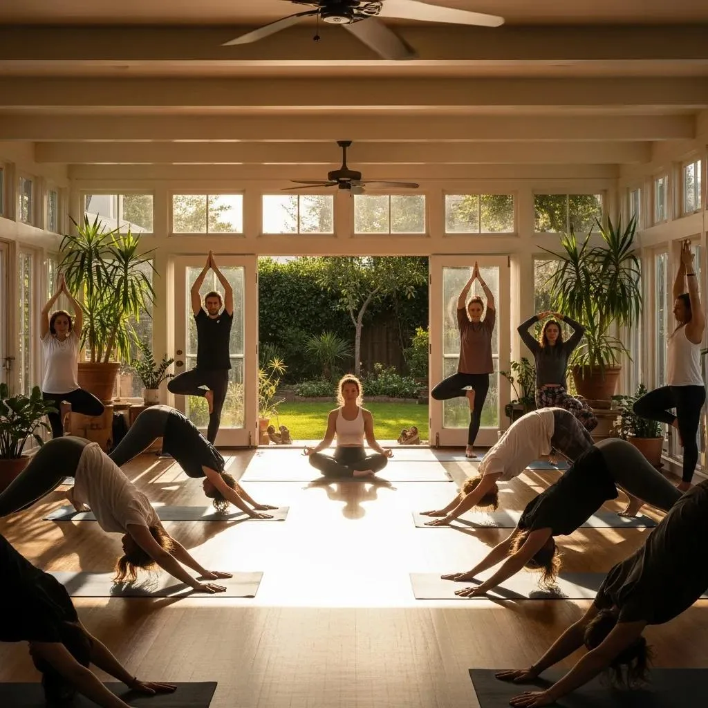 Group Practicing Yoga As Part Of Holistic Recovery Services At Betterchoice Treatment Center