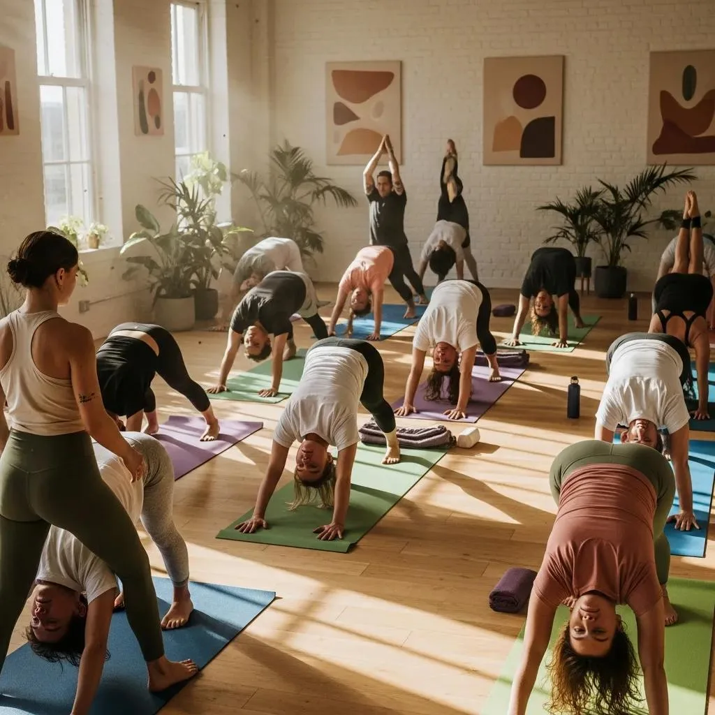 Holistic Vs Traditional Addiction Treatment People Practicing Yoga And Mindfulness As Part Of A Holistic Addiction Treatment Program