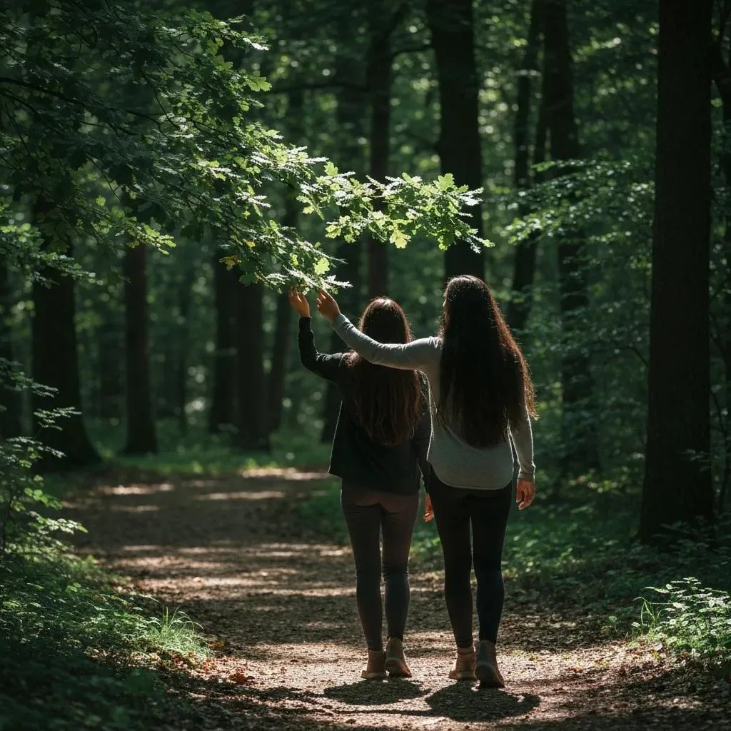 Hiking For Mental Clarity In Addiction Recovery Person Walking Mindfully In Nature — Practicing Breath And Senses To Support Recovery