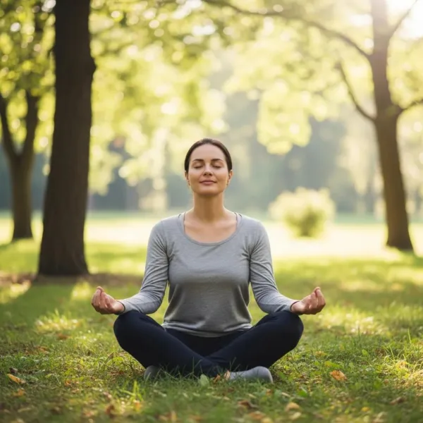 Blogs Person Practicing Mindfulness Outdoors, Representing Stress Management Techniques For Addiction Recovery