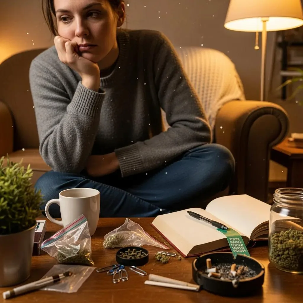 Marijuana Rehab Program Las Vegas, Nevada Person Sitting At Home Reflecting On Changes In Cannabis Use And Related Symptoms