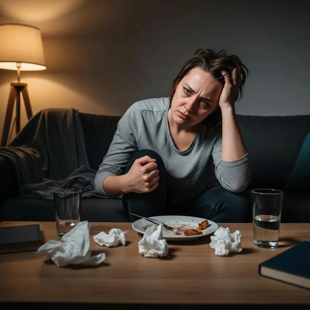 Person Showing Common Signs Of Addiction In A Familiar Home Setting